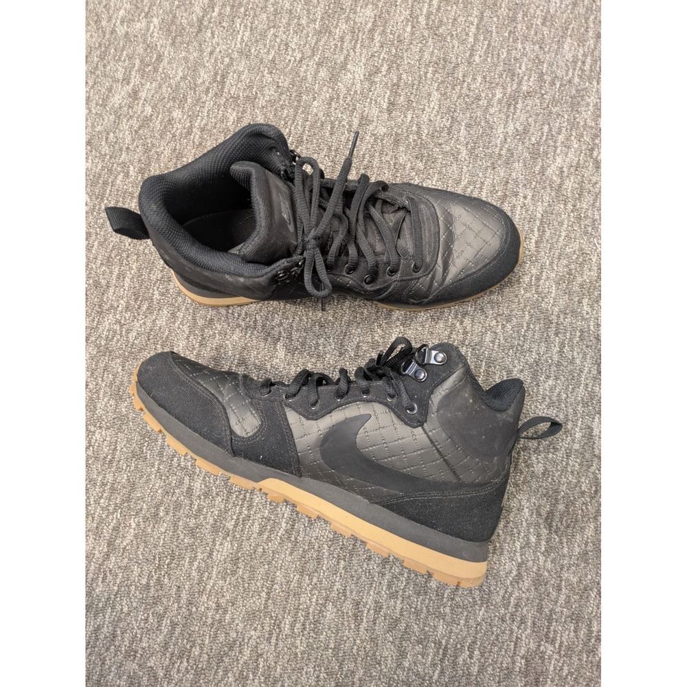 Nike Black Mid Runner 2 Top Sneakers Boots Gum Sole Women's Size 9.5